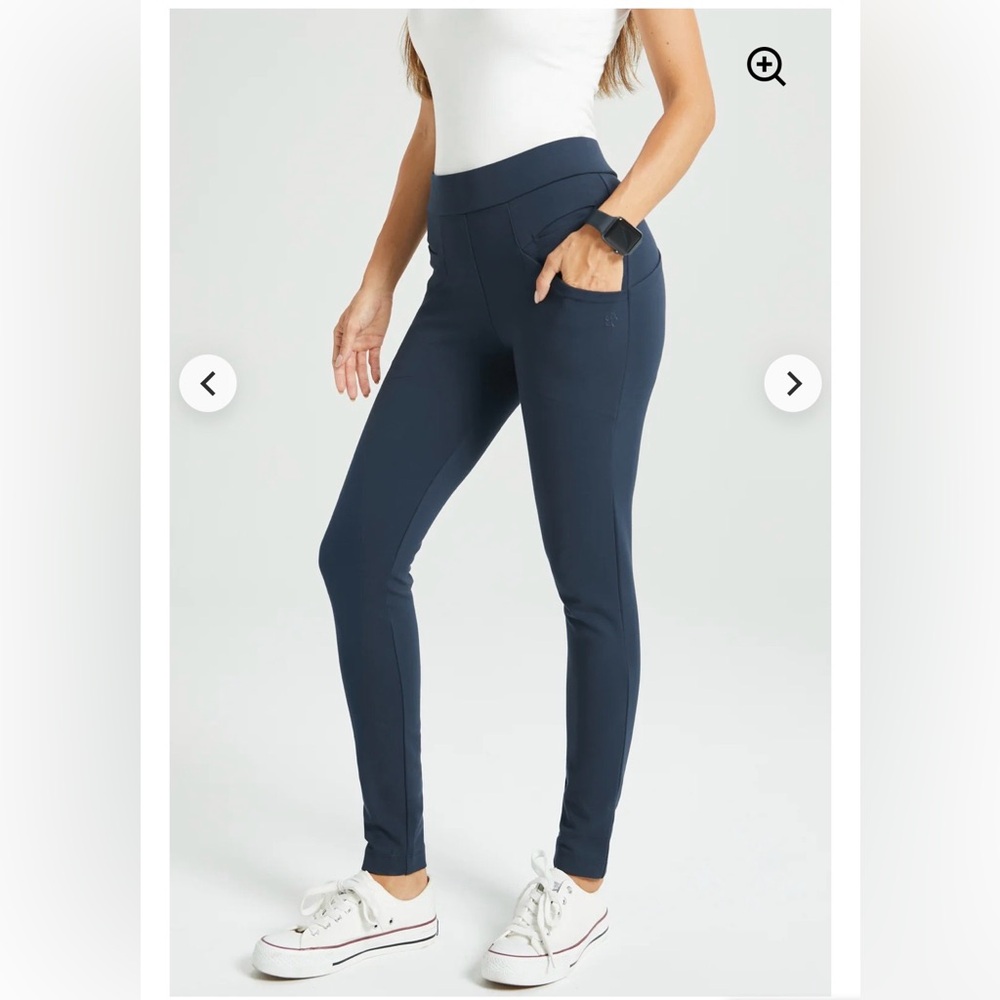 Betabrand XS & XSP Navy Journey Skinny Leg Pants Stretch Womens 25” & 27” Inseam - Picture 4 of 16